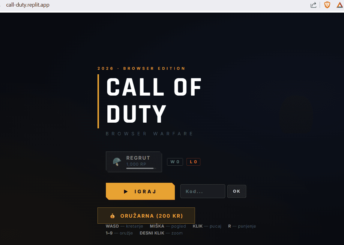 Naslovna slika rada Call of Duty – Replit