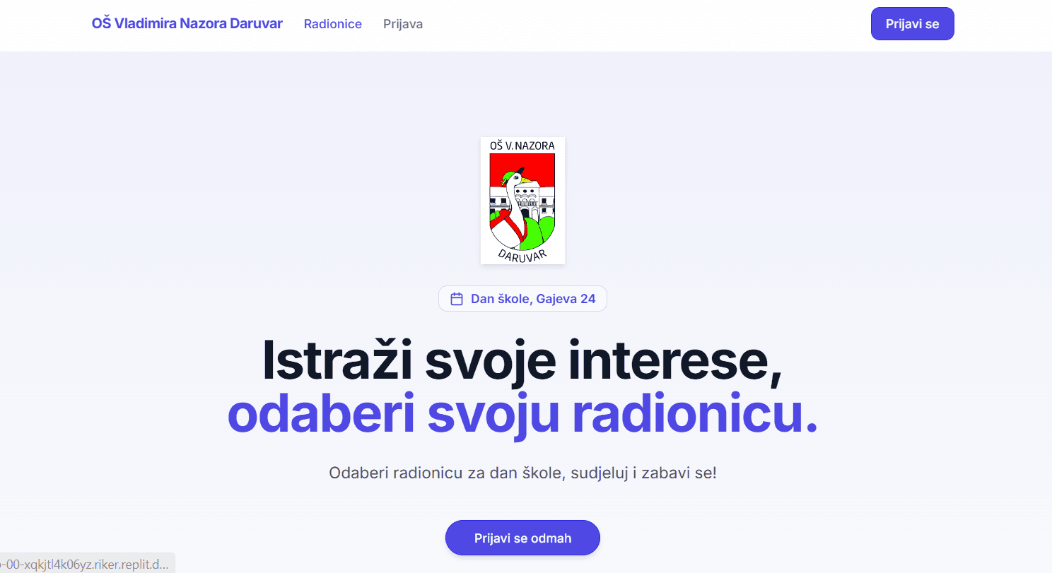 Naslovna slika rada Prijave na radionice za Dan škole – predmetna nastava