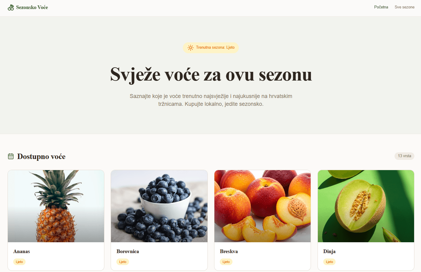 Naslovna slika rada Sezonsko voće